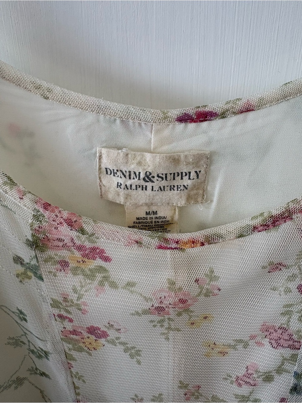 Denim & Supply Ralph Lauren Cream Floral Tiered Maxi Dress - Picture 4 of 11